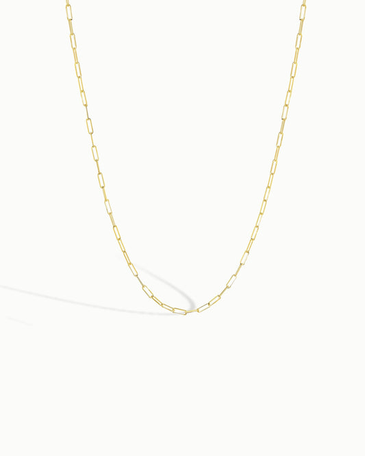 London Dainty Paperclip Luxe Necklace (Limited Time Offer)