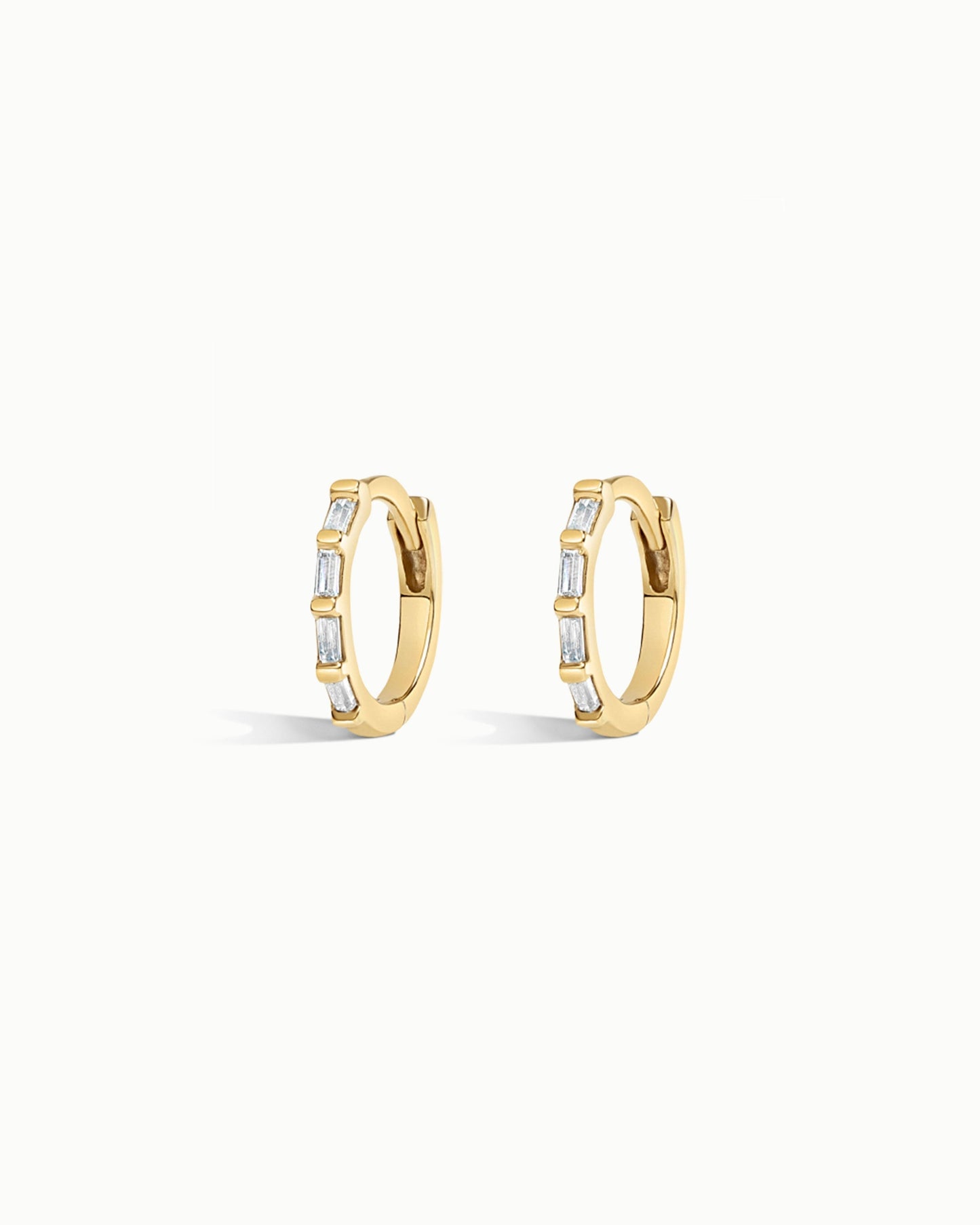 Cannes French Kiss Diamond Hoop Earrings