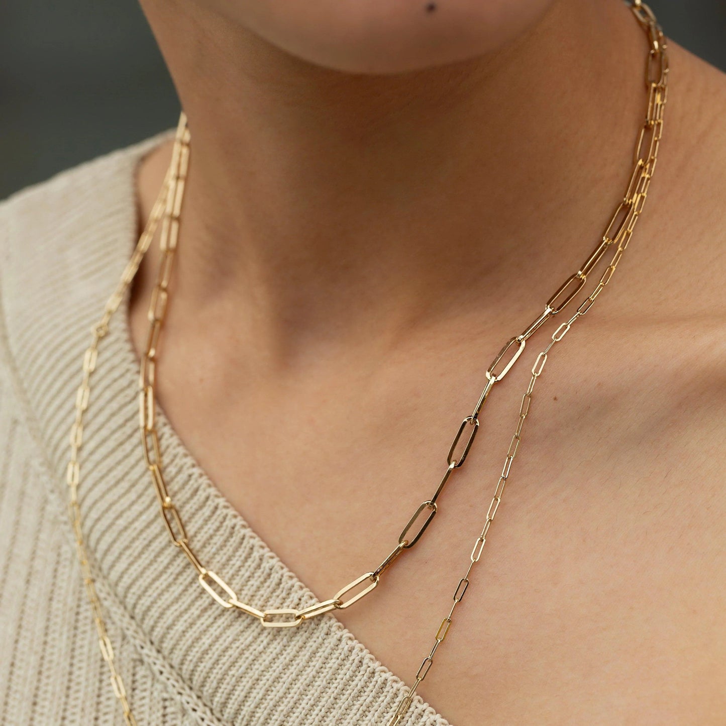 London Dainty Paperclip Luxe Necklace (Limited Time Offer)