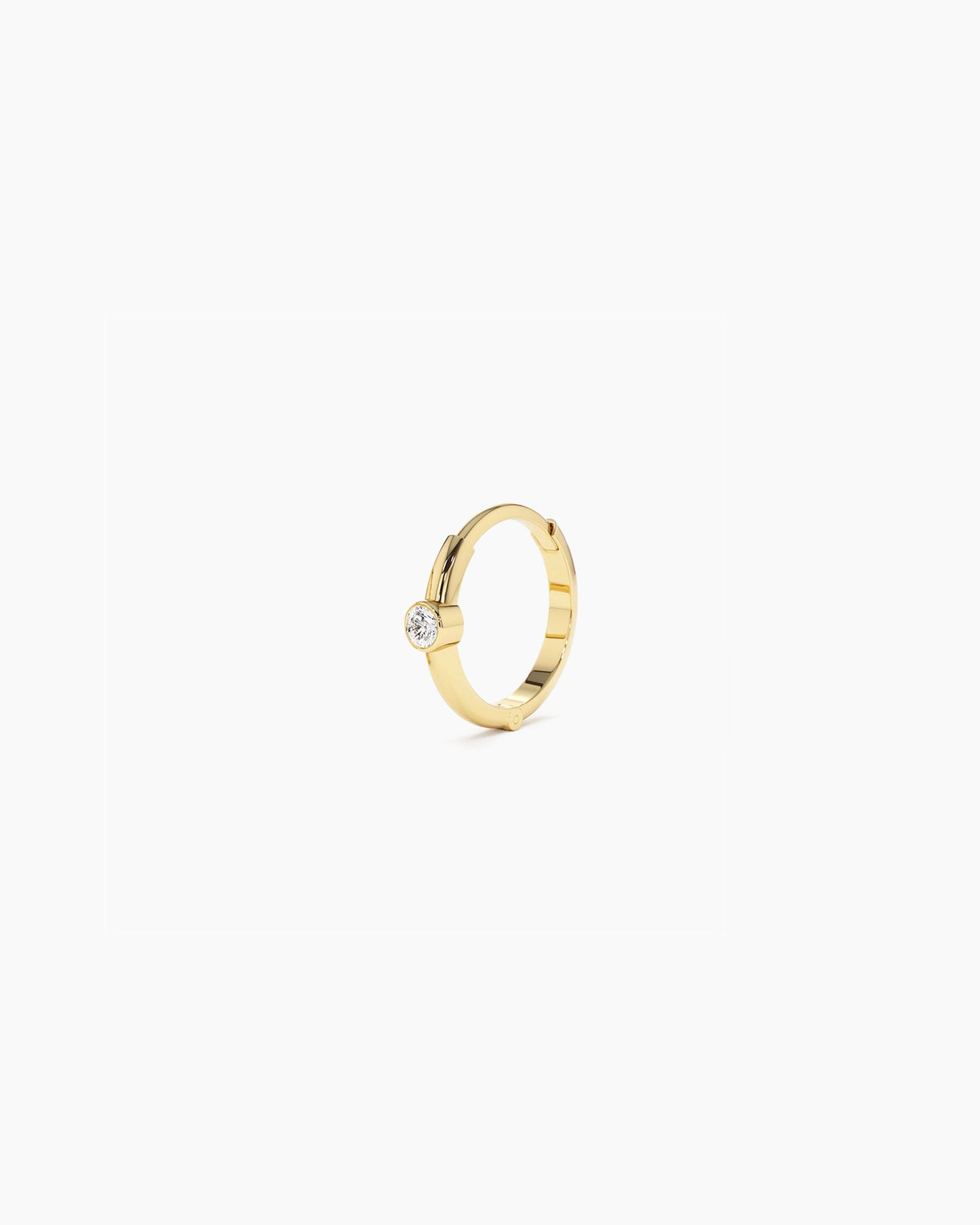 Arc Diamond Mini Hoop Earrings