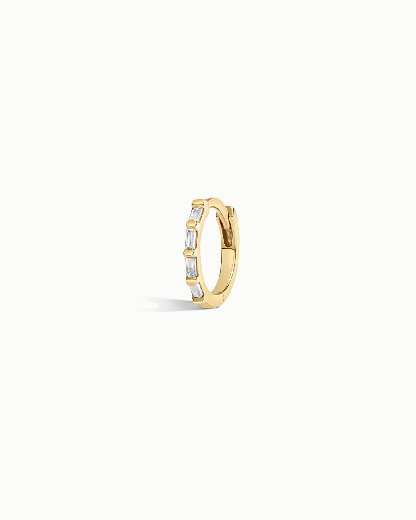Cannes French Kiss Diamond Hoop Earrings