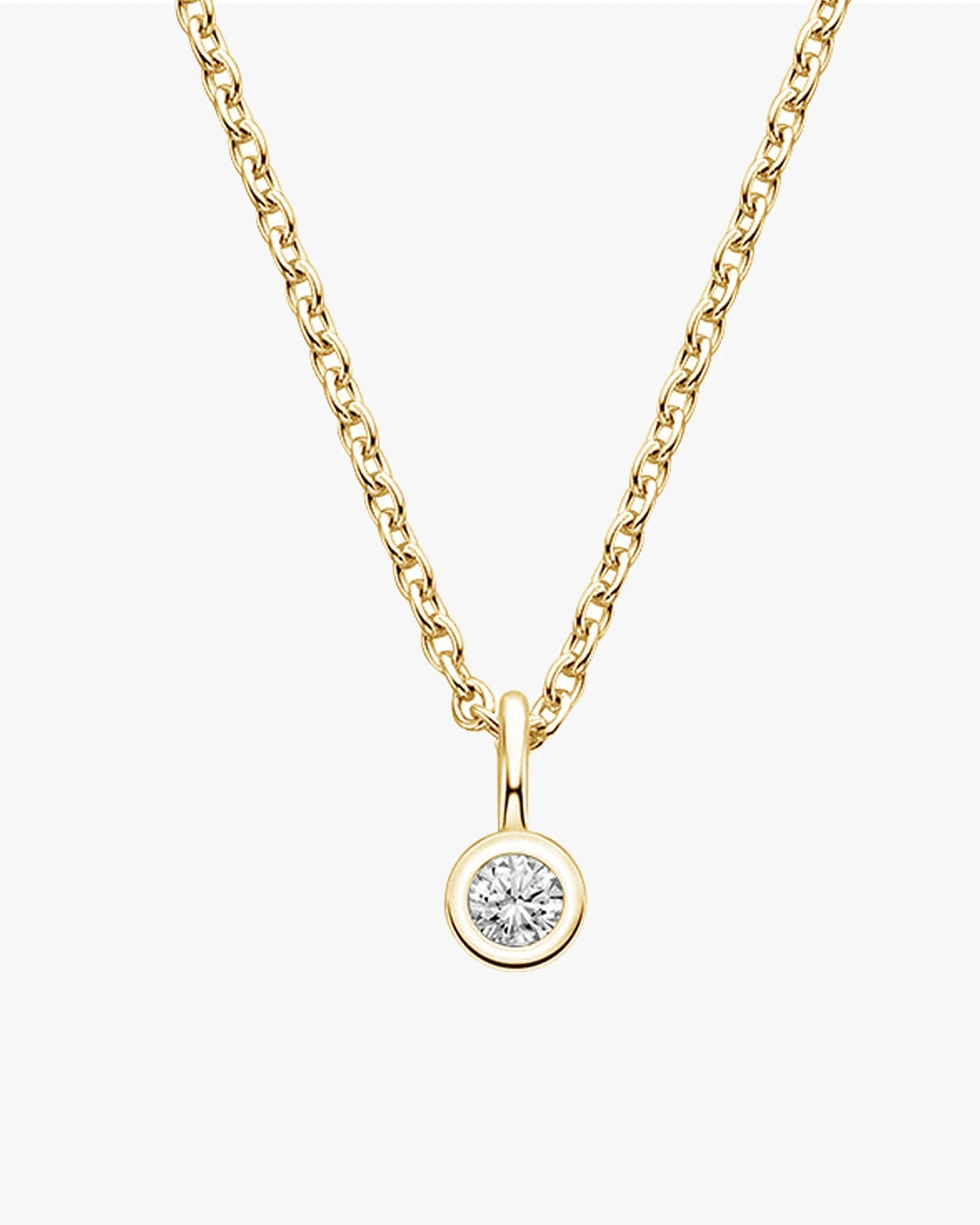 Heritage Solitaire Petite Diamond Pendant Necklace