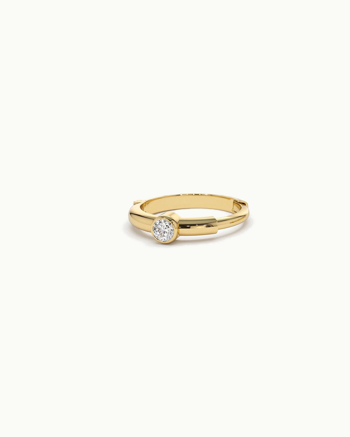 Arc Diamond Mini Hoop Earrings