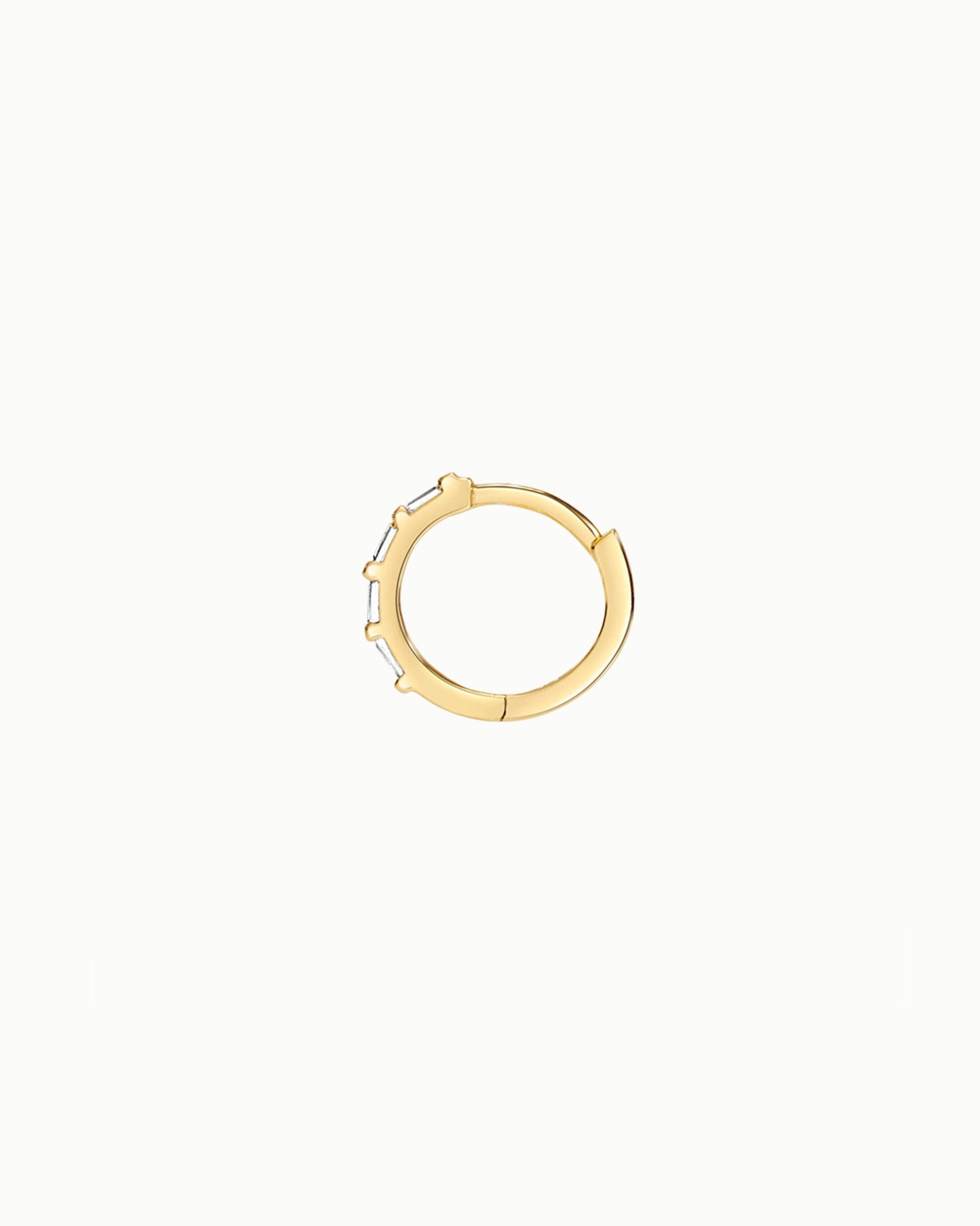 Cannes French Kiss Diamond Hoop Earrings