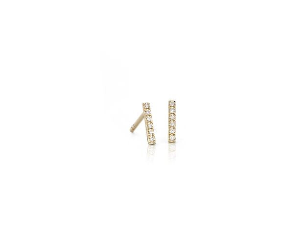 Classic Bar Diamond Studs