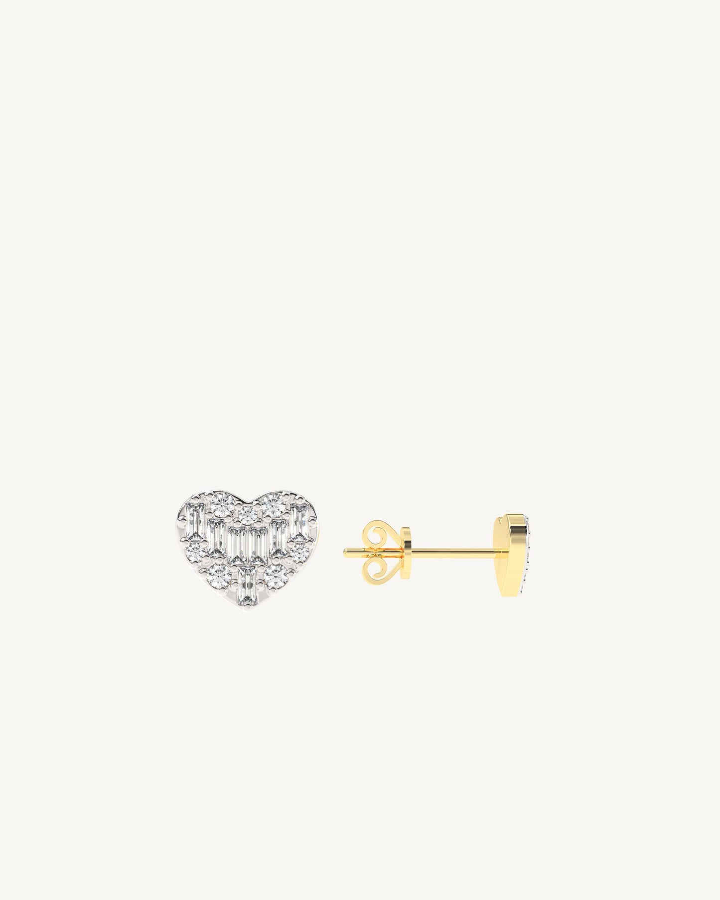 Love Letter Diamond Stud Earrings
