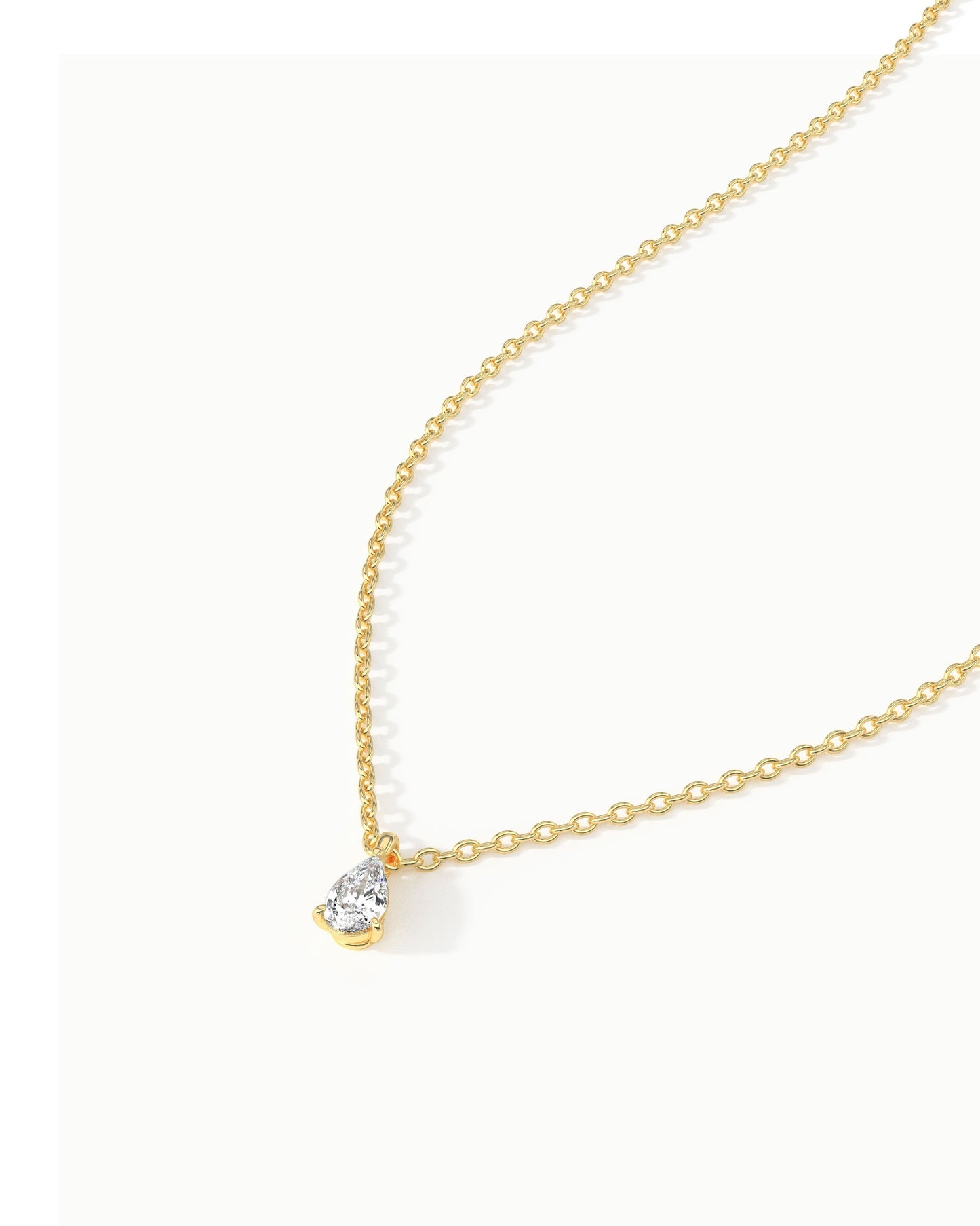 Linea Pear Diamond Pendant Necklace