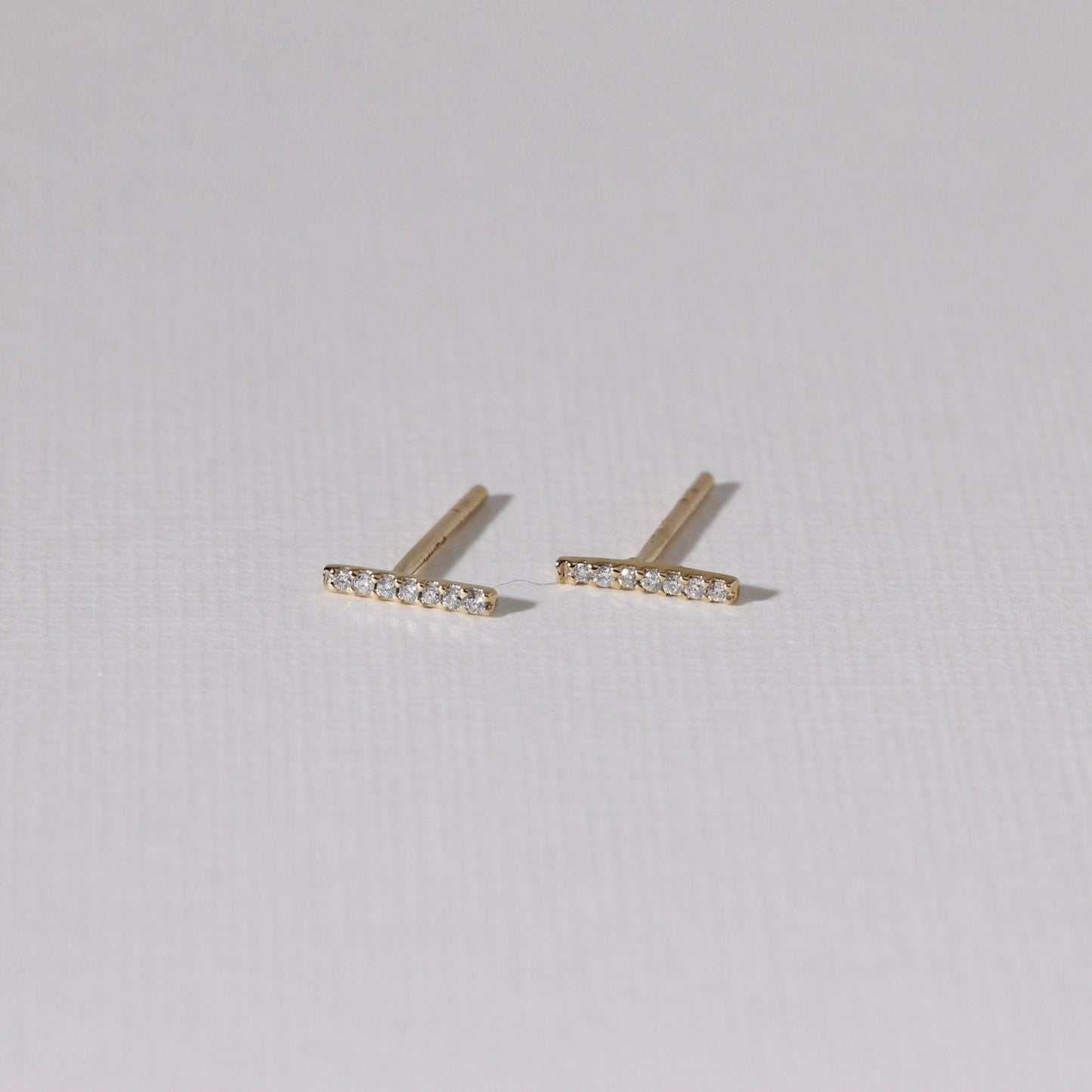 Classic Bar Diamond Studs